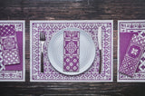 Alhambra Eggplant Placemats Pack of 24