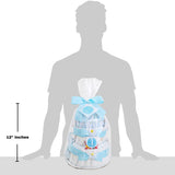 Blue Two- Tier Diaper Cake