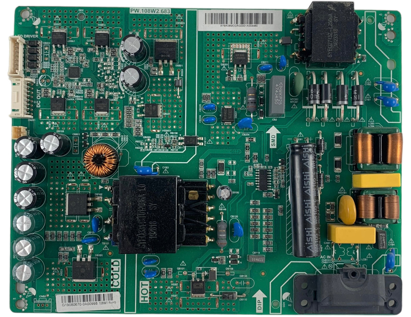 Vizio PW.108W.683 Power Supply for D50F-G9 (LINIXUAU LINIXUAV Serial)