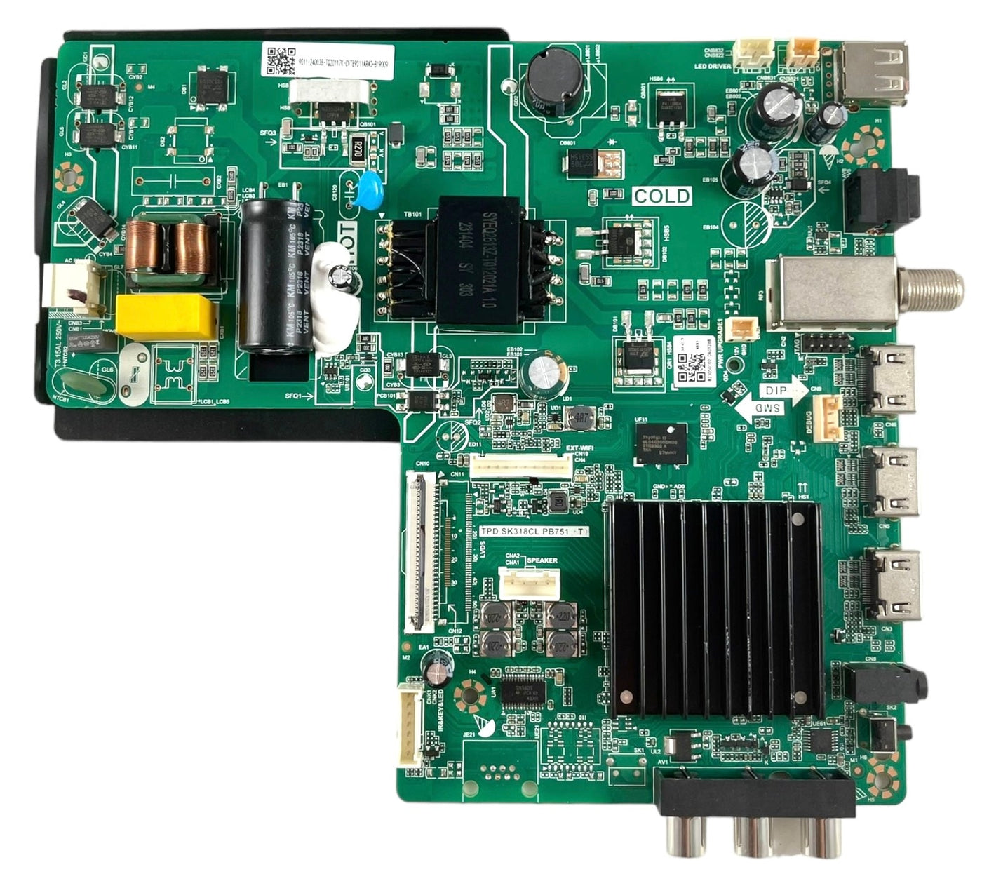 RCA ONN 240038 Main Board Power Supply for RTR4360-E-US 100058007