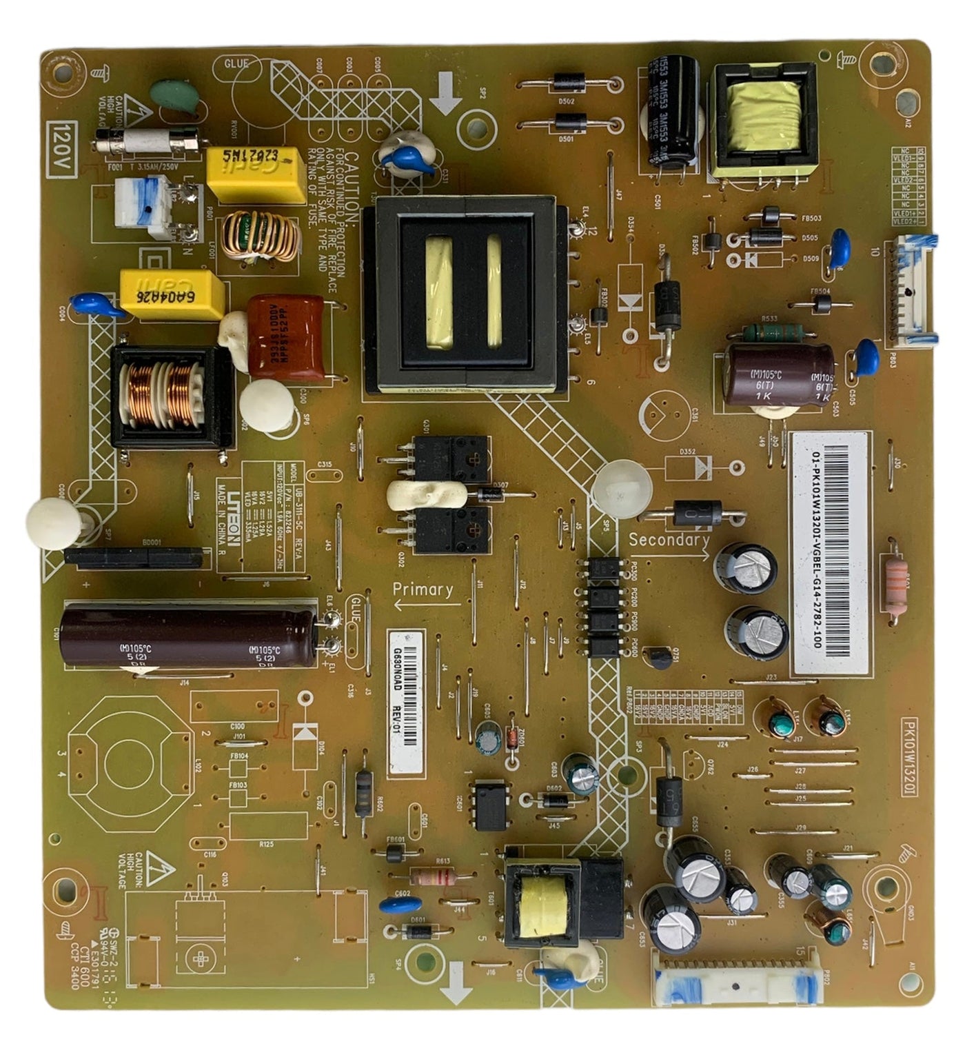 Toshiba PK101W1320I Power Supply LED Board
