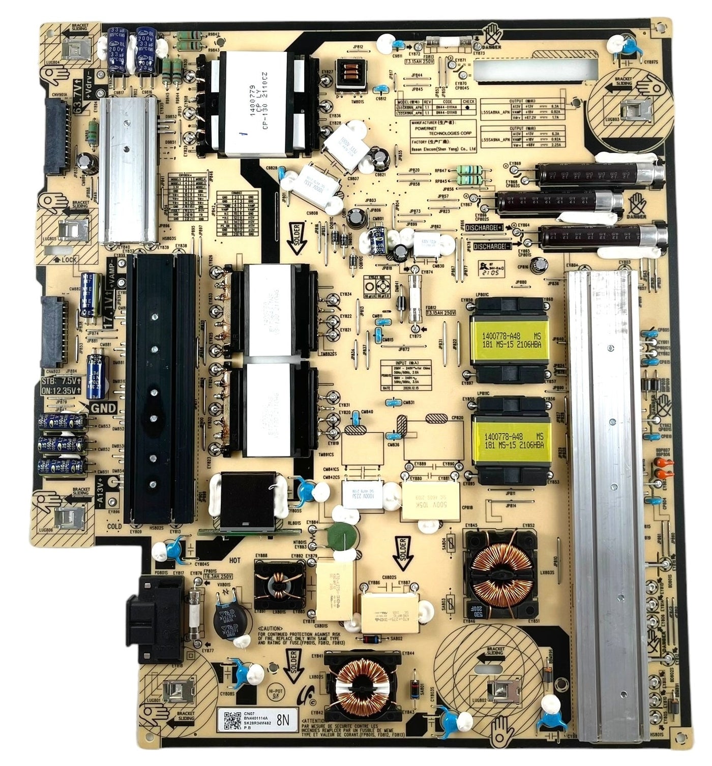 Samsung BN44-01114A Power Supply LED Board for QN55QN85AAFXZA