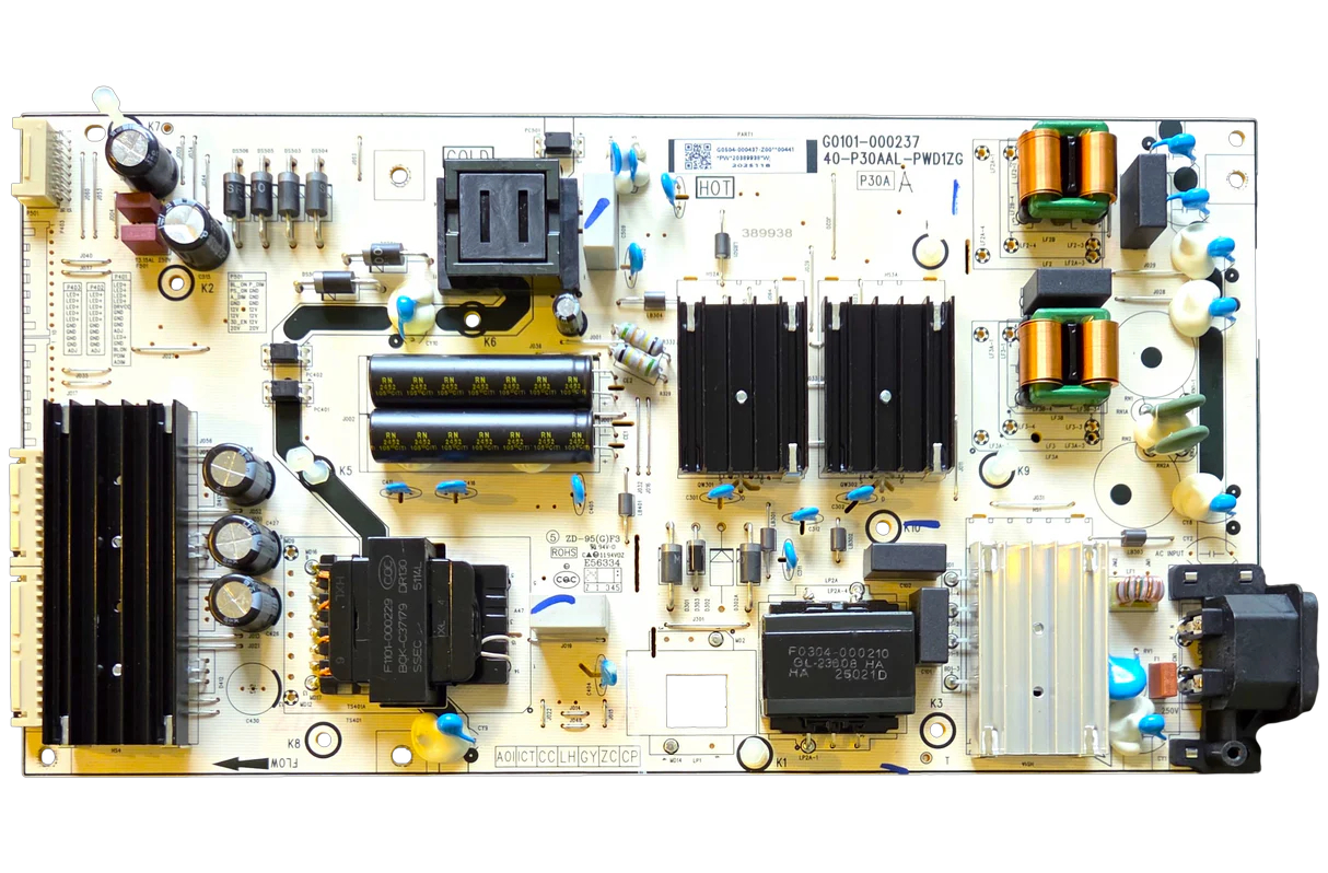 G0504-000437-Z00 TCL Power Supply Board, G0101-000237 , 40-P30AAL-PWD1ZG ,