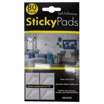 80 Piece Exterior Sticker Pads White