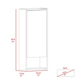 Mirrored Medicine Cabinet - Single Door - Light Gray - 35.4"H