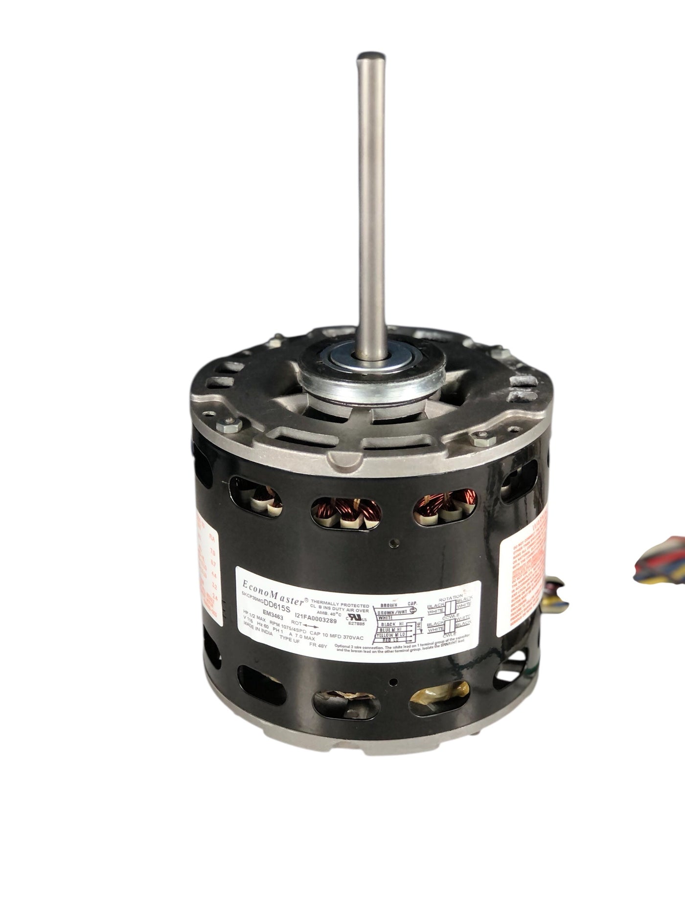 Economaster 5KCP39MGDD615S 1 2 Hp RPM 1075 4 speed 115v Motor (Refurbed)