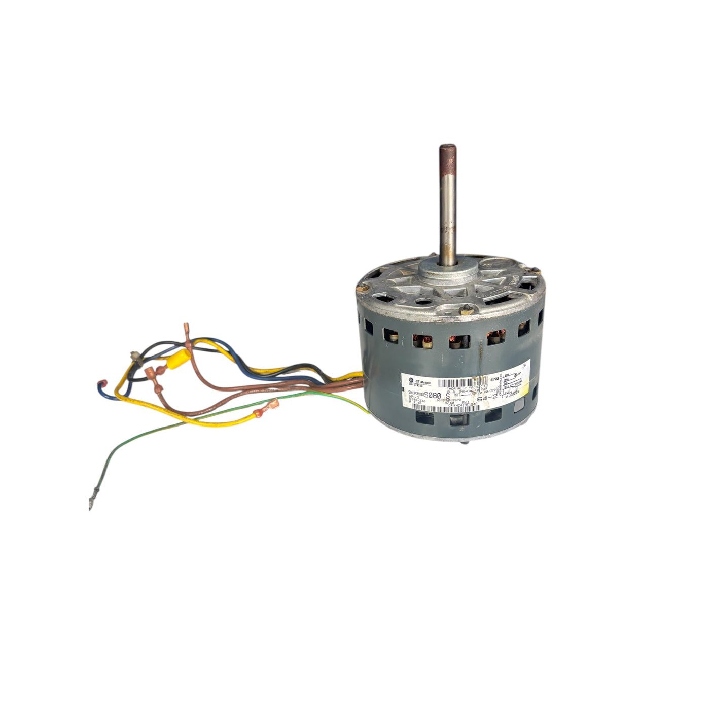 GE 5KCP39GGS080 1 3 HP, 208-230V, 1 PH, 950 RPM, 2 Speed, CCWLE, Frame 48,