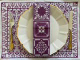 Sevilla Eggplant Linen-Like Napkins Pack of 50