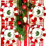 White Christmas Dessert Plates