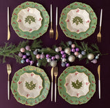 White Christmas Dessert Plates