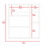 Mirrored Medicine Cabinet - Single Door - Black - 11.3" x 19"