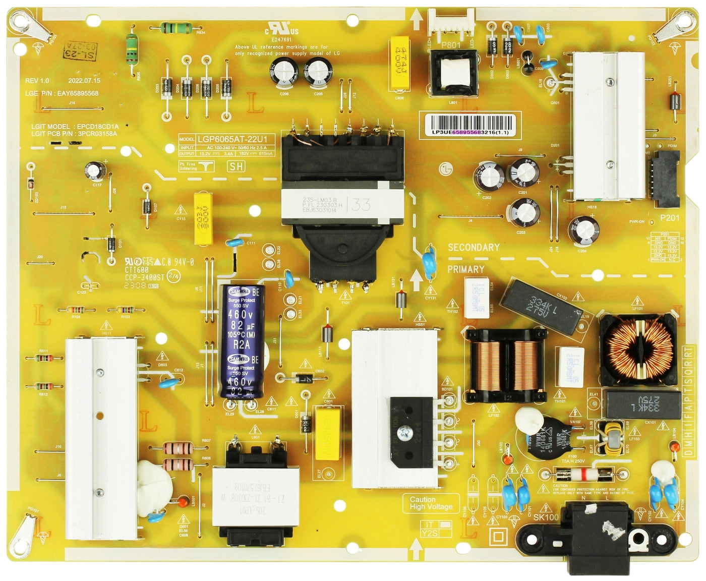 LG EAY65895568 Power Supply LED Driver Board