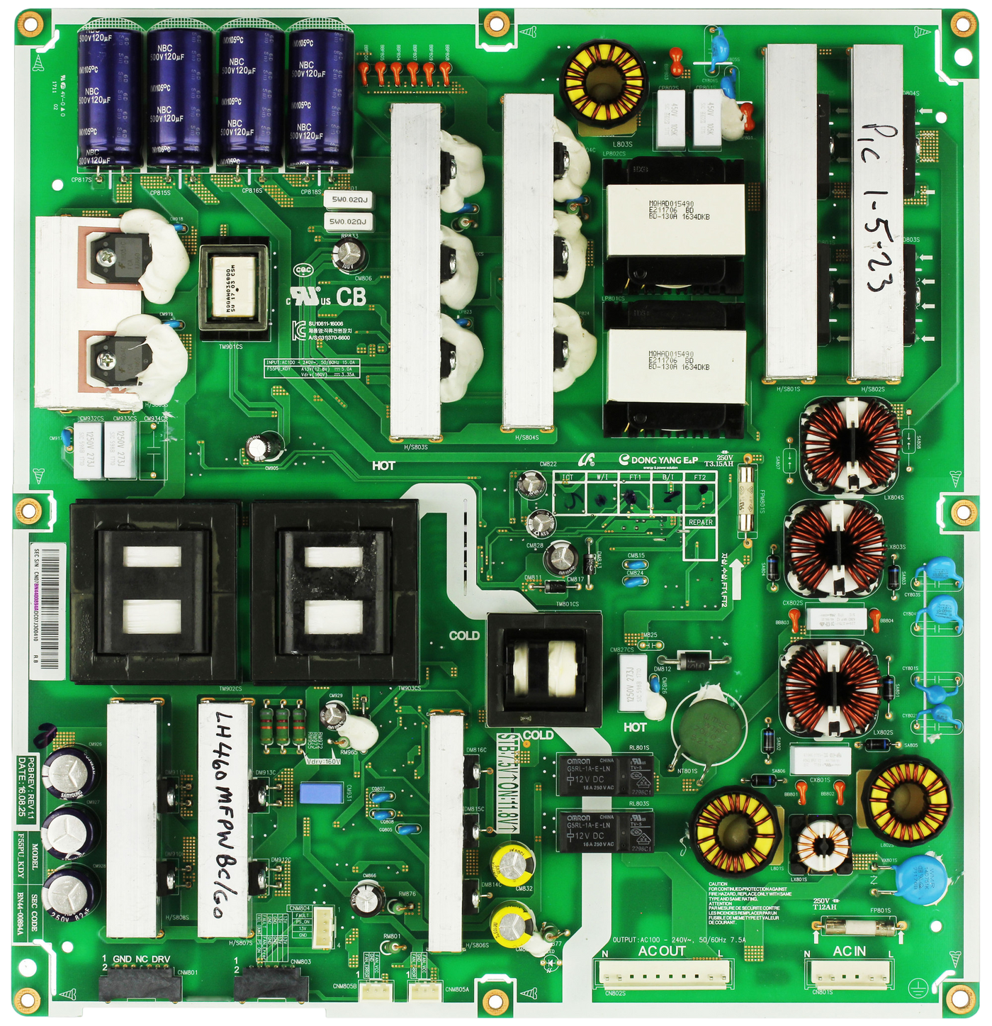 Samsung BN44-00894A Power Supply LED Board
