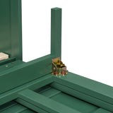Queen Size Murphy Bed with Large Drawers,Green (OLD SKU: LP000678AAF)