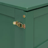Queen Size Murphy Bed with Large Drawers,Green (OLD SKU: LP000678AAF)
