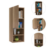 Bathroom Storage Cabinet - Single Door - Open Shelves - Pine