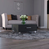 Beijing Coffee Table - One Drawer, Four Legs, Black