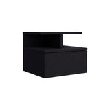 Engineered Wood Nightstand Black