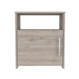 Nightstand Side Cabinet - Light Gray - Single Door & Handle