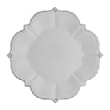 Gray Lunch Plates With Silver Border