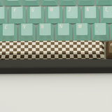 Mint Choco Design Keycaps and Mechanical Keyboard