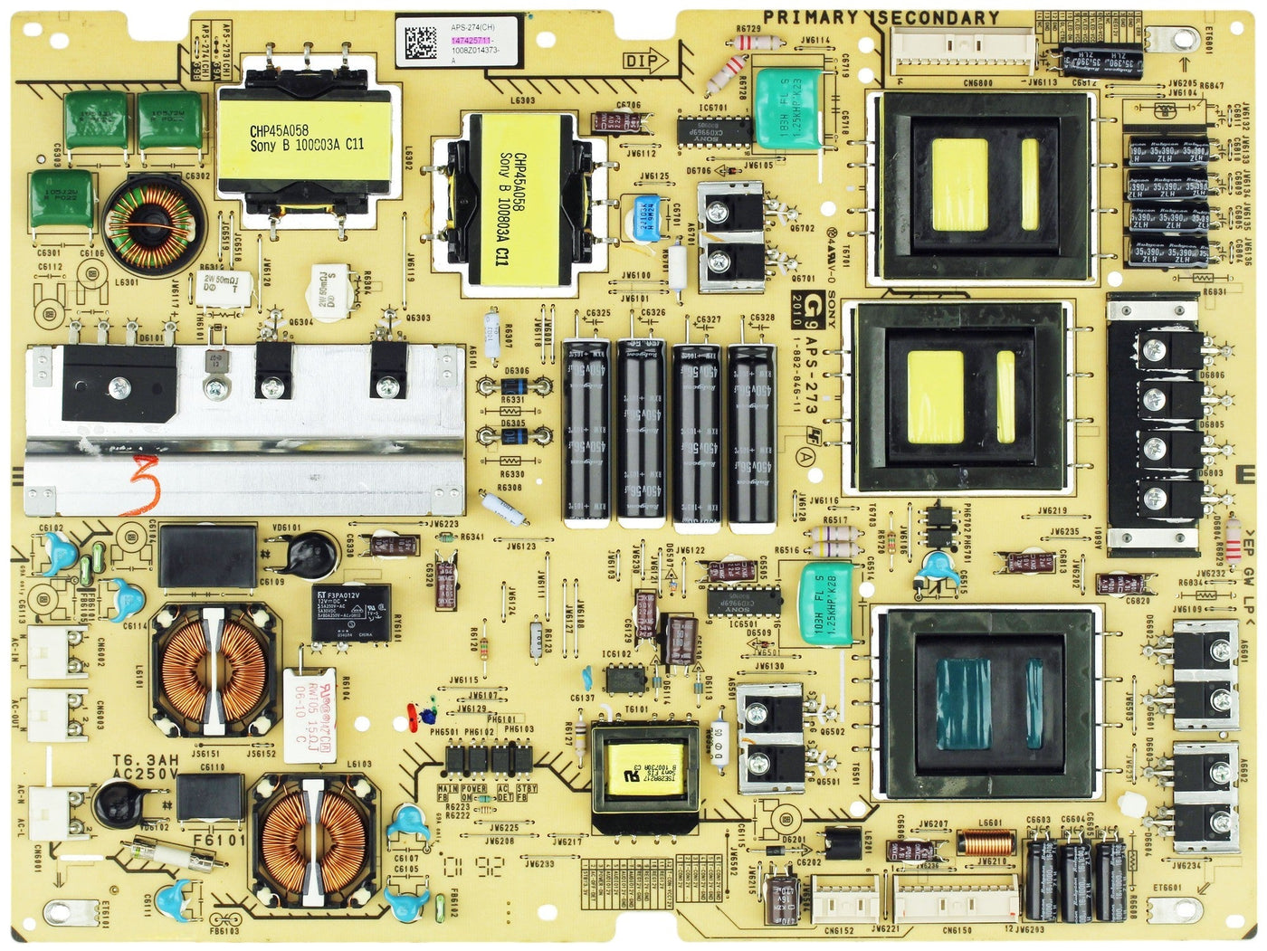 Sony 1-474-257-11 (147425711, APS-274(CH)) Power Supply