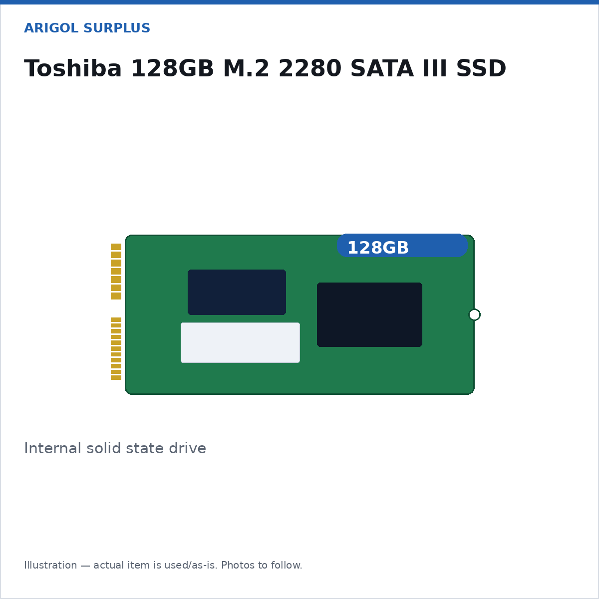 Toshiba 128GB M.2 2280 SATA SSD
