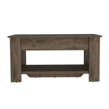 Storage Bench - Lift Top - Dark Brown - 36" Wide With Lower Shelf