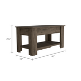 Storage Bench - Lift Top - Dark Brown - 36" Wide With Lower Shelf