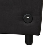 Pull Out Sofa Bed Loveseat Sleeper Twin Memory Foam USB Ports Black