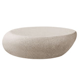 Glass Coffee Table Cream White