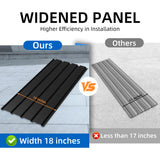 Metal Roof Panel Length 72.8IN Galvanized Roof Panels 15 PCS Waterproof Heavy