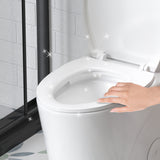 1.1/1.6 GPF Siphonic Flush One-Piece Toilet for bathrooms, Siphonic S-trap 12"