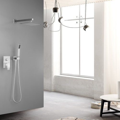 10 inch Rain Shower Head Wall Mount Combo Set