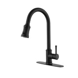 Single Handle Pull Down Kitchen Faucet Stainless Steel