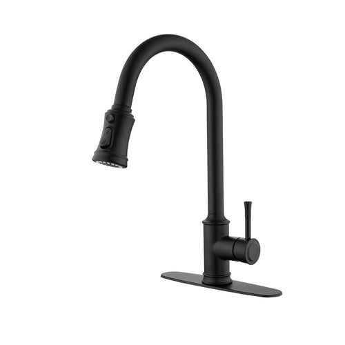 Single Handle Pull Down Kitchen Faucet Stainless Steel