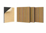 4PCS Walnut--Acoustic Panels & Wooden Strip Acoustic Boards - Suitable