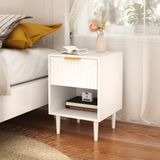 Engineered Wood Nightstand White