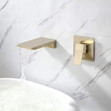 Single Handle Wall Mount Waterfall Bathroom Faucet