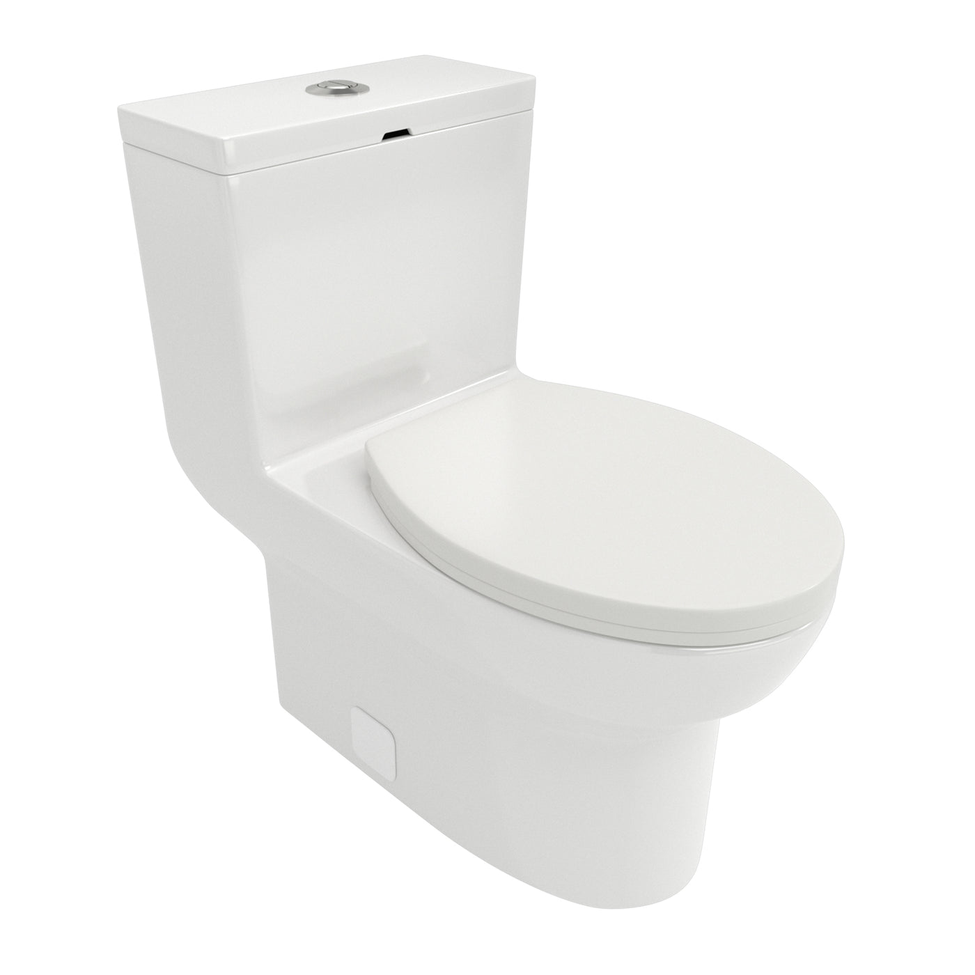 Modern Ceramic Dual Flush Soft Close Toilet White