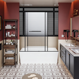 60x62 Inch Standard Size Frameless Aluminum Shower Door