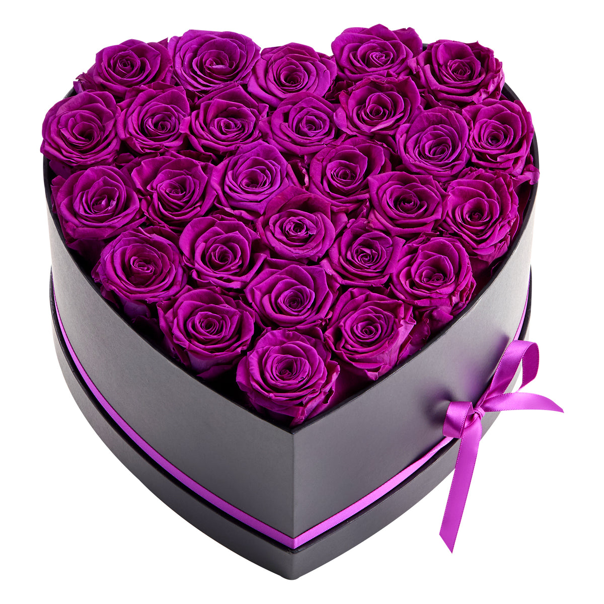 Forever Flowers, 27 Preserved Roses in Heart Shape Box, Eternal Flowers Immortal
