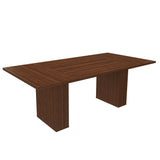 Engineered Wood Dining Table Walnut 44"