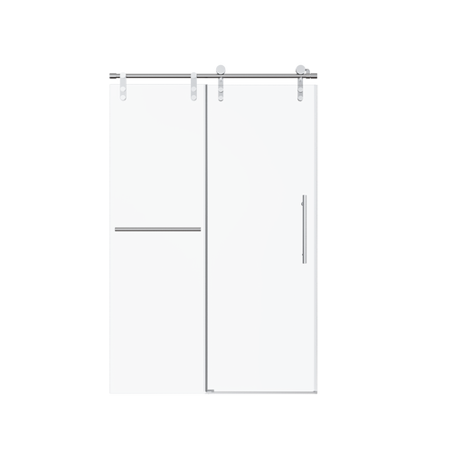 Frameless Sliding Shower Door 46-48" W x 76" H Chrome