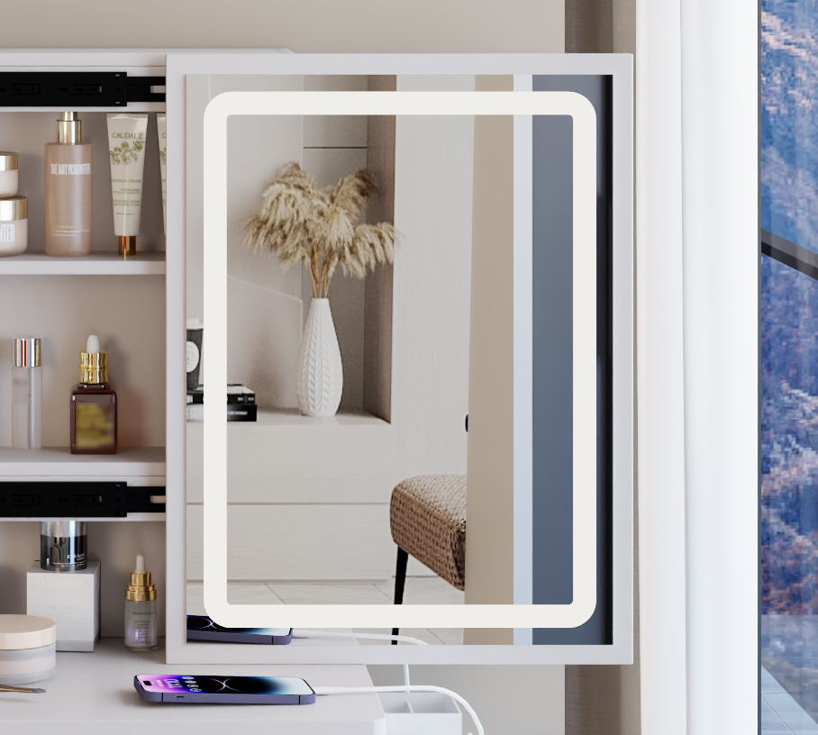 16" x 21" LED Mirror Touch Control Tri-Color Brightness