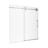 56-60"W x 72"H Frameless Sliding Shower Door Enclosure
