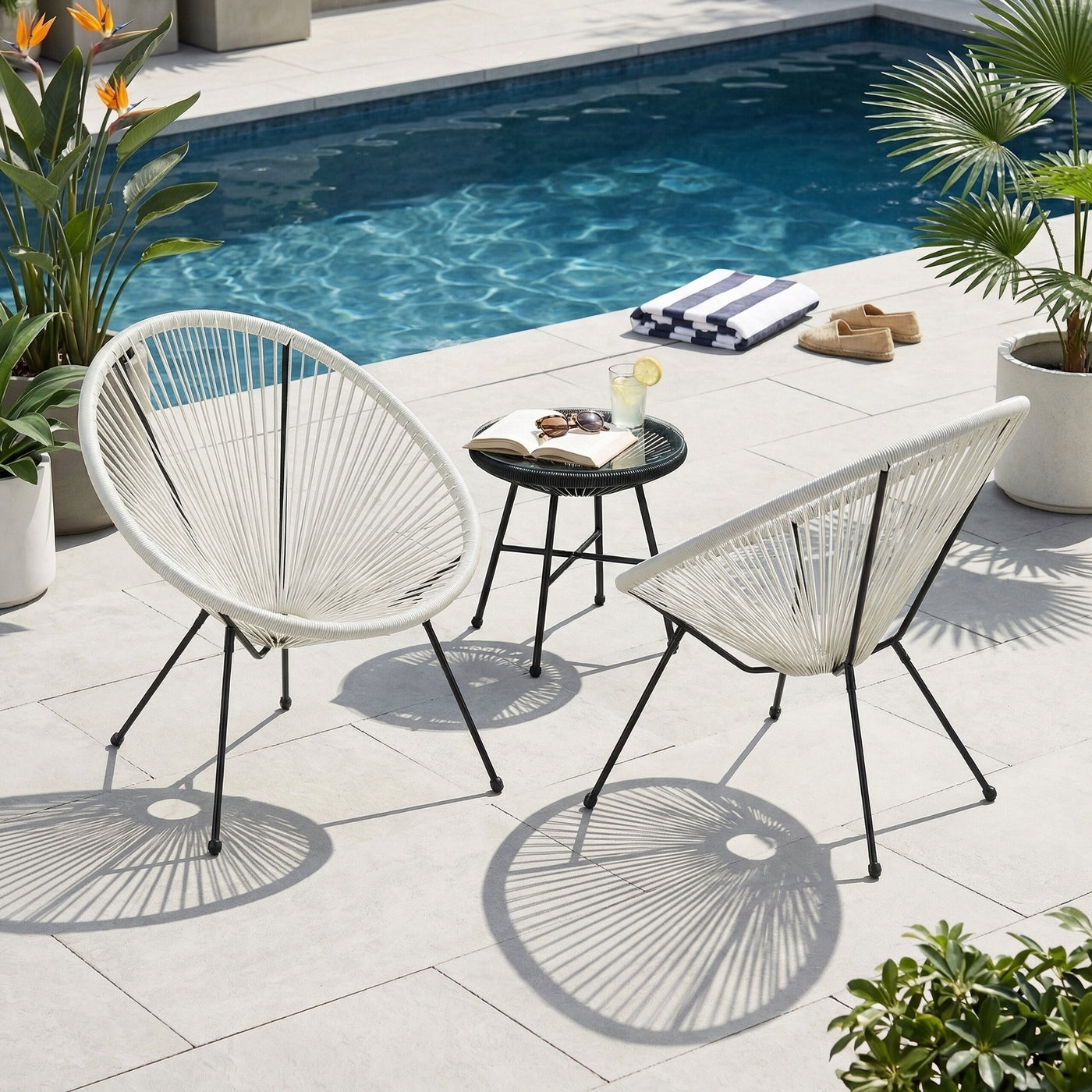 Anson White Chair Set of 2