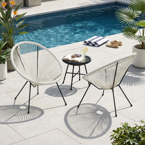 Anson White Chair Set of 2