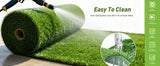 Realistic Deluxe Artificial Grass Synthetic Thick Lawn Turf Carpet (7 FT x15 FT