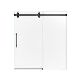 56-60"W x 72"H Frameless Sliding Shower Door Enclosure